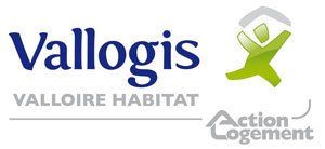The logo for vallogis valloire habitat and action logement