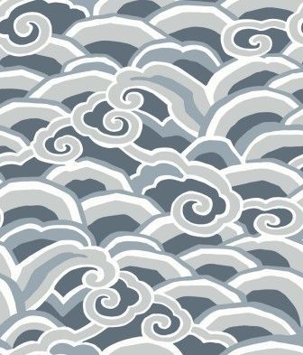 Abstract blue and gray cloud pattern.