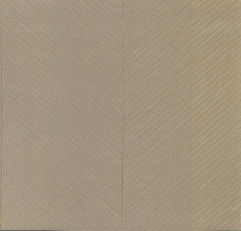 A wallpaper pattern with vertical panels featuring light beige, diagonal herringbone-style textures.