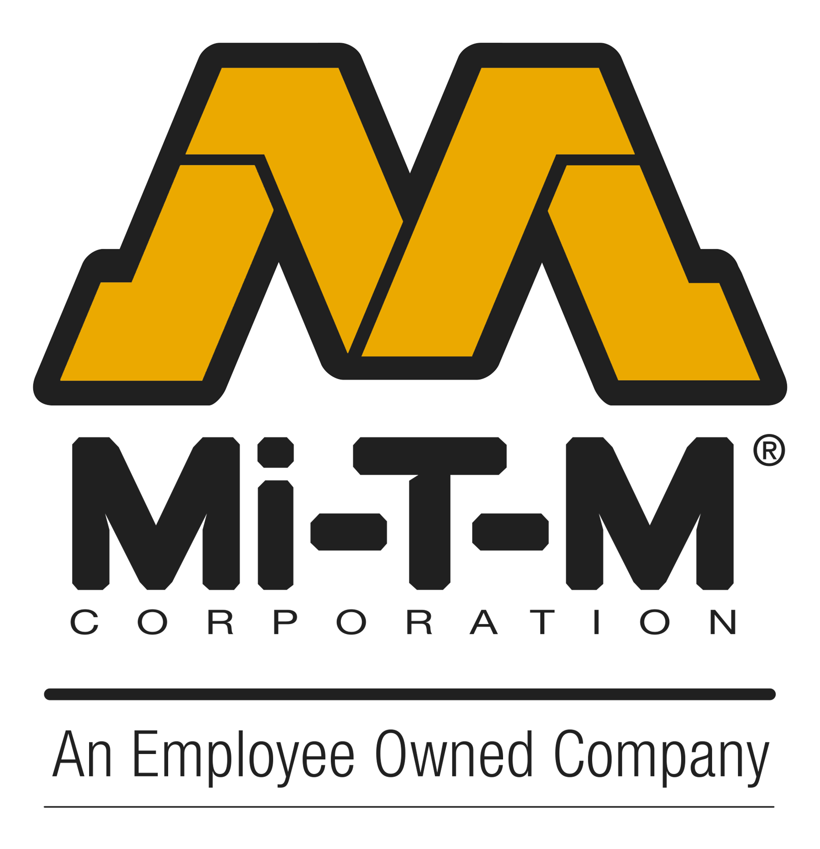 Logo of Mi-T-M Corporation: Gold and black interlocking