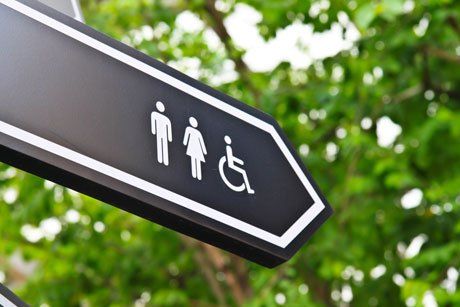 Male female and pwd sign — Signage in Dubbo, NSW