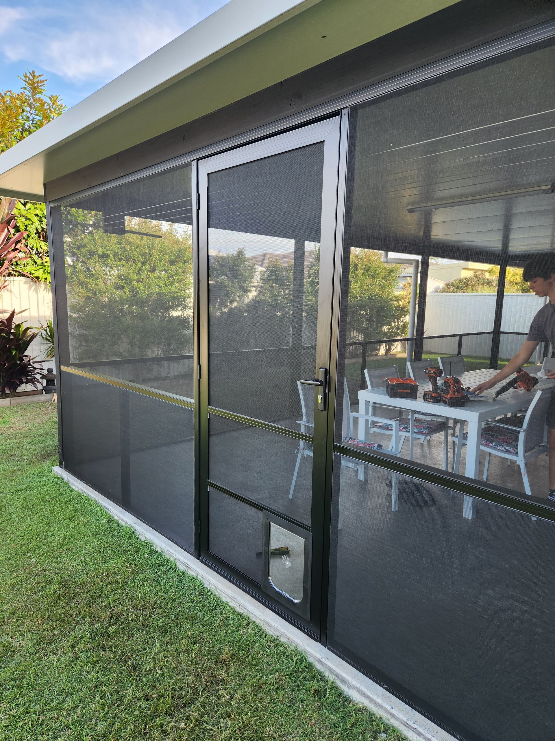 Flyscreens around a patio— Summerland Screens & Awnings In Ballina, NSW