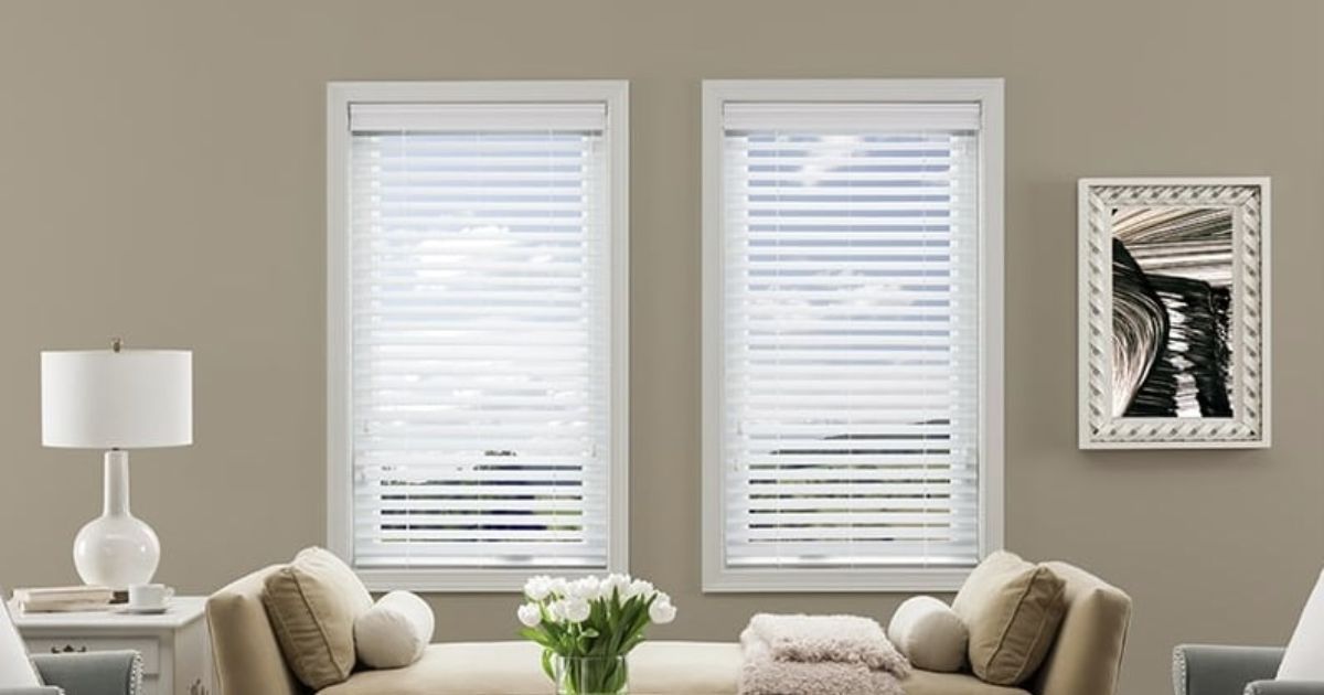 Blinds Store Display In Living Room