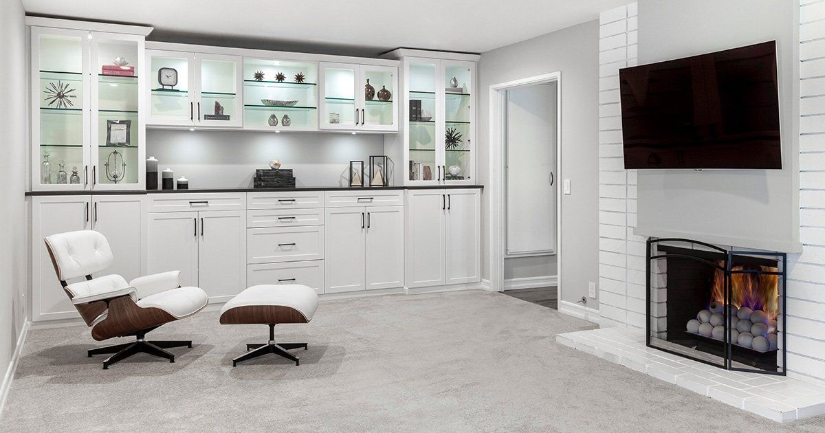 Custom Living Room Cabinet System