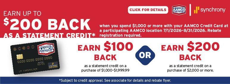 Earn up to $200 back on statement credits with a card, red and blue promotional banner.