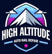 High Altitude Hail Repair White text on black background: