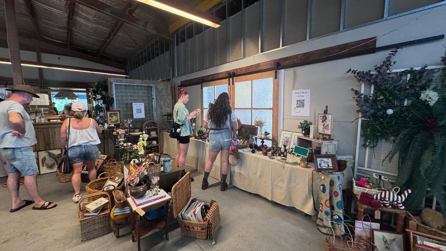 Indoor Craft Fair With Vendors and Shoppers — Rustique on the Coast In Ourimbah, NSW