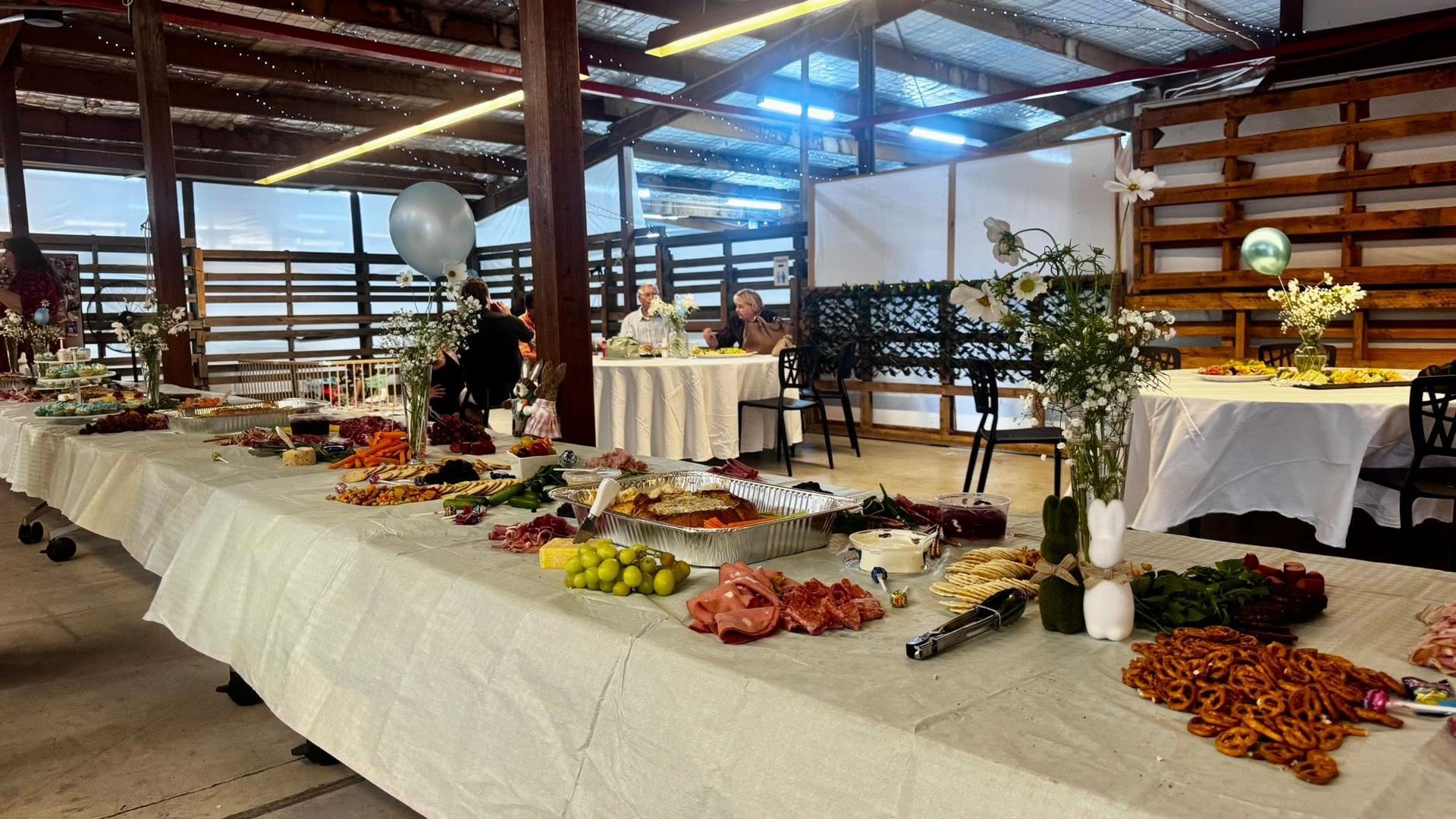 Long Table Laden With Food at a Celebration — Rustique on the Coast In Ourimbah, NSW