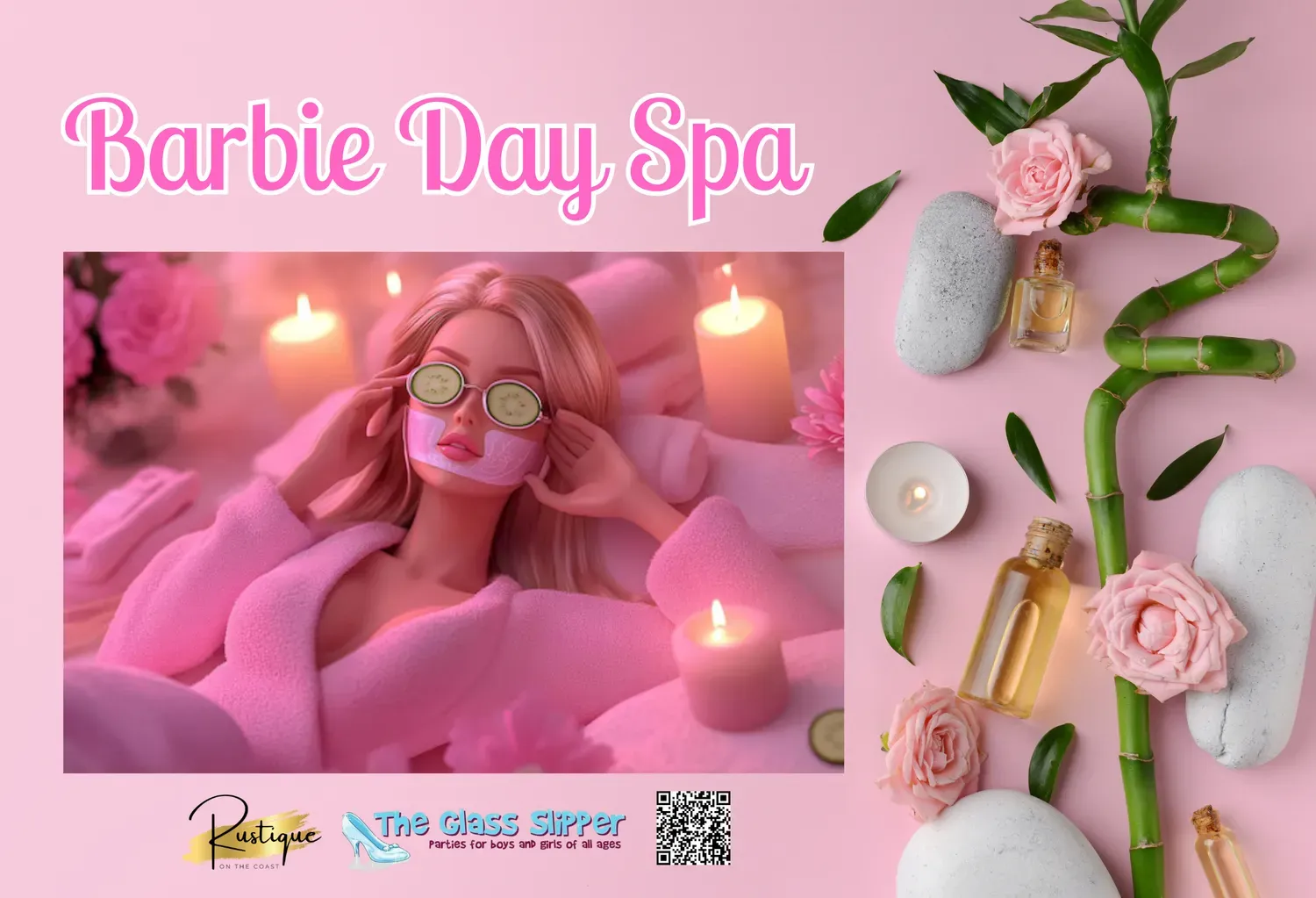 A Barbie Doll in a Pink Robe Enjoys a Spa — Rustique on the Coast In Ourimbah, NSW