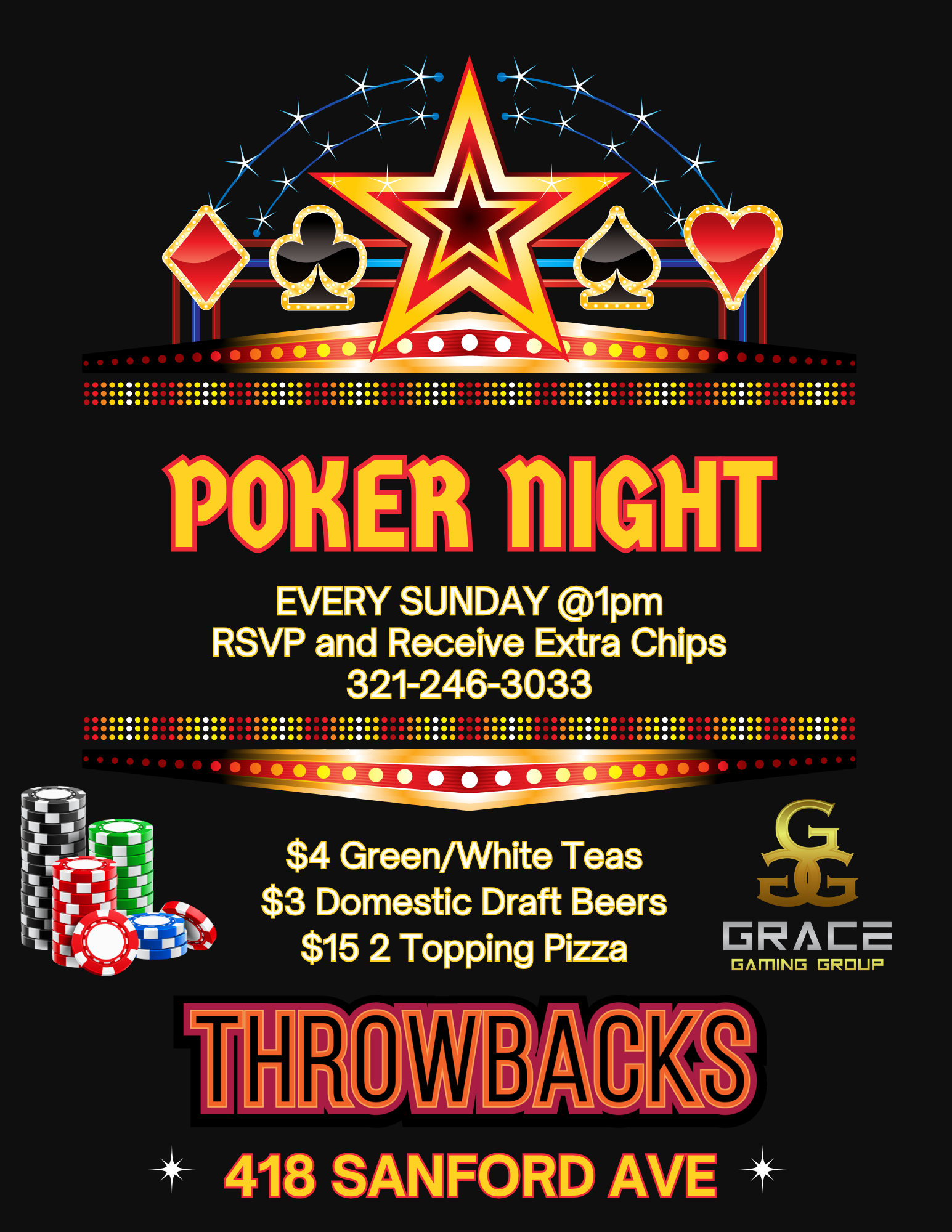 Poker night flyer: 