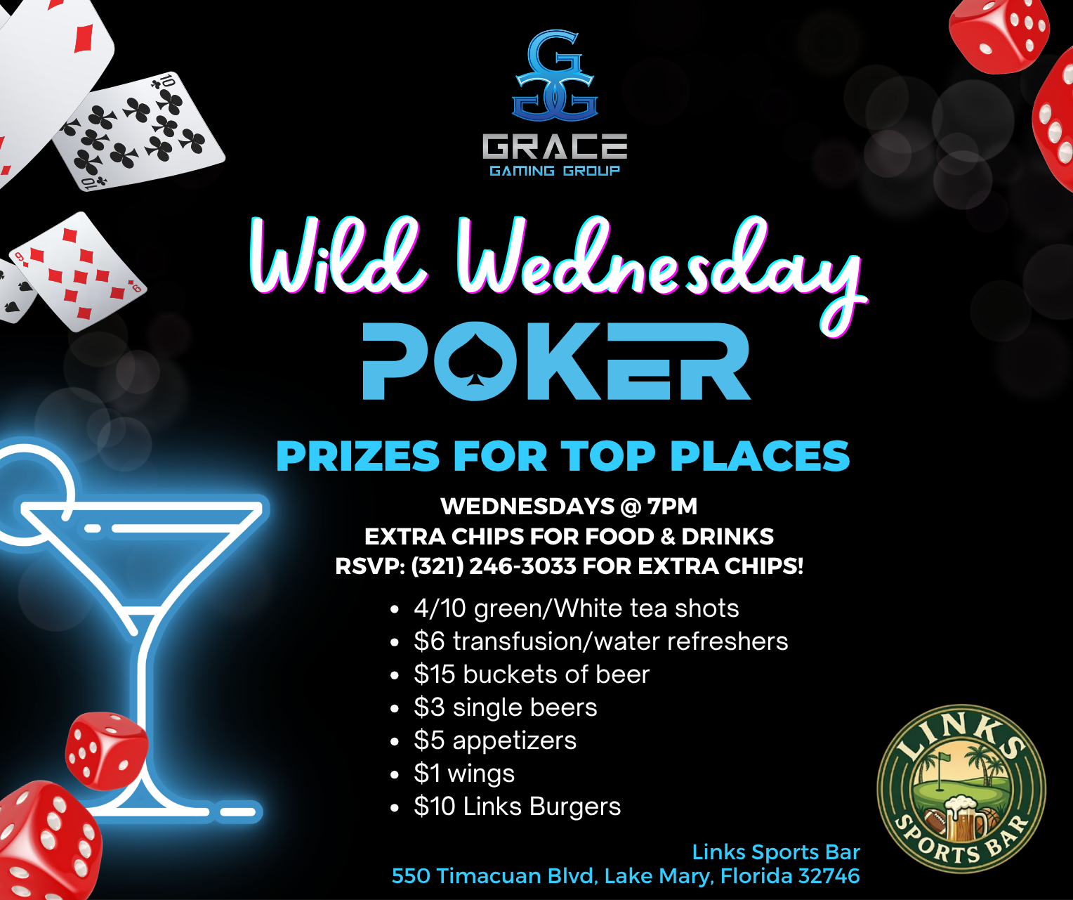 Poker night flyer: 