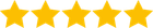 A row of yellow stars on a white background.