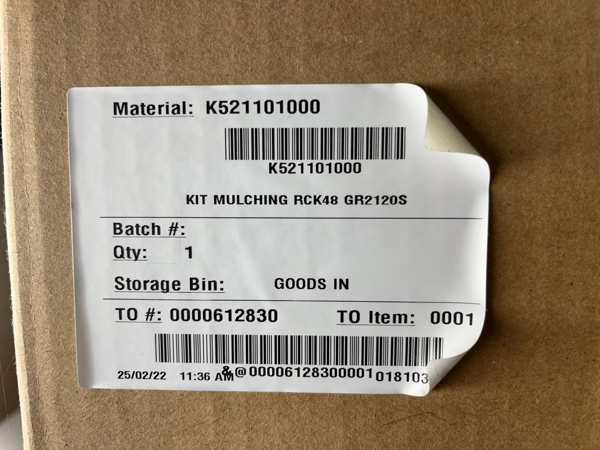 Kubota GR2120S Mulching Kit