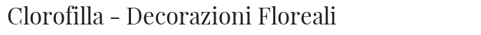 Logo_Clorofilla - Decorazioni Floreali