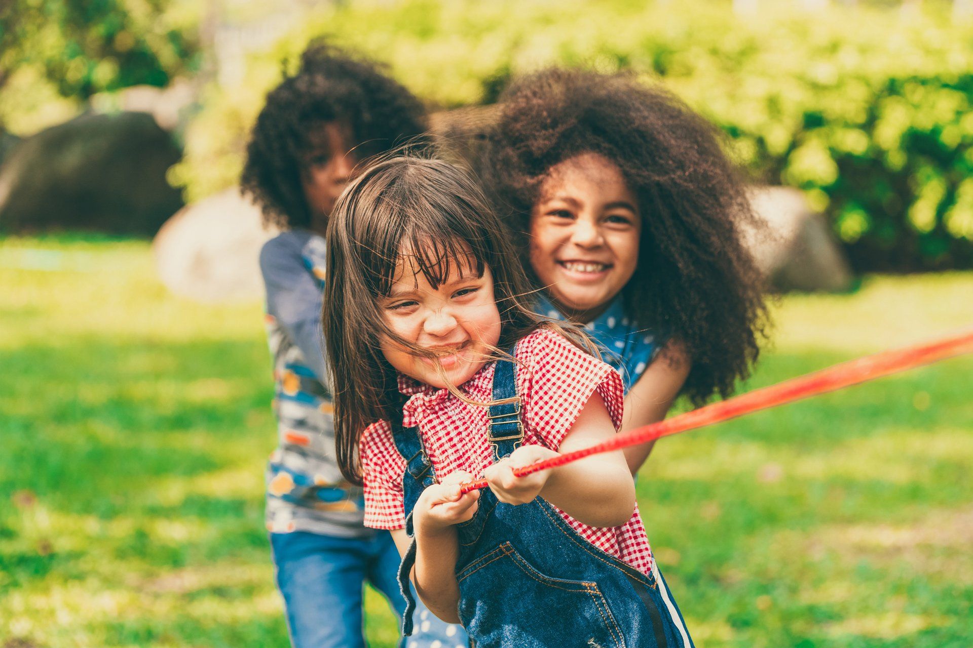 Little Girls Playing Tug Of War — Houston, TX — Next Step Academy