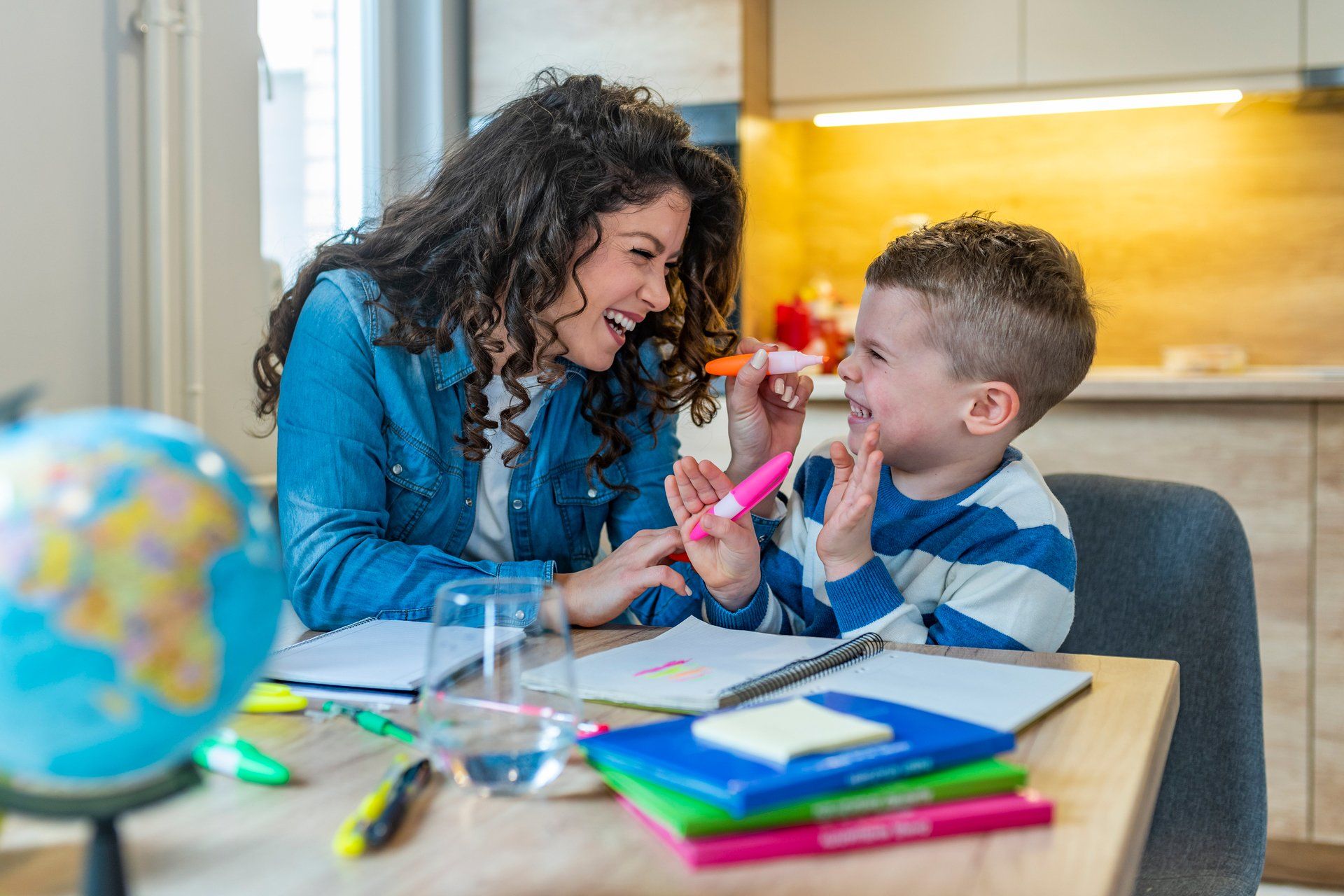 Cheerful Mother And Son — Houston, TX — Next Step Academy