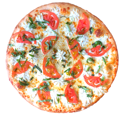 Picture of White Pizza with tomatoes