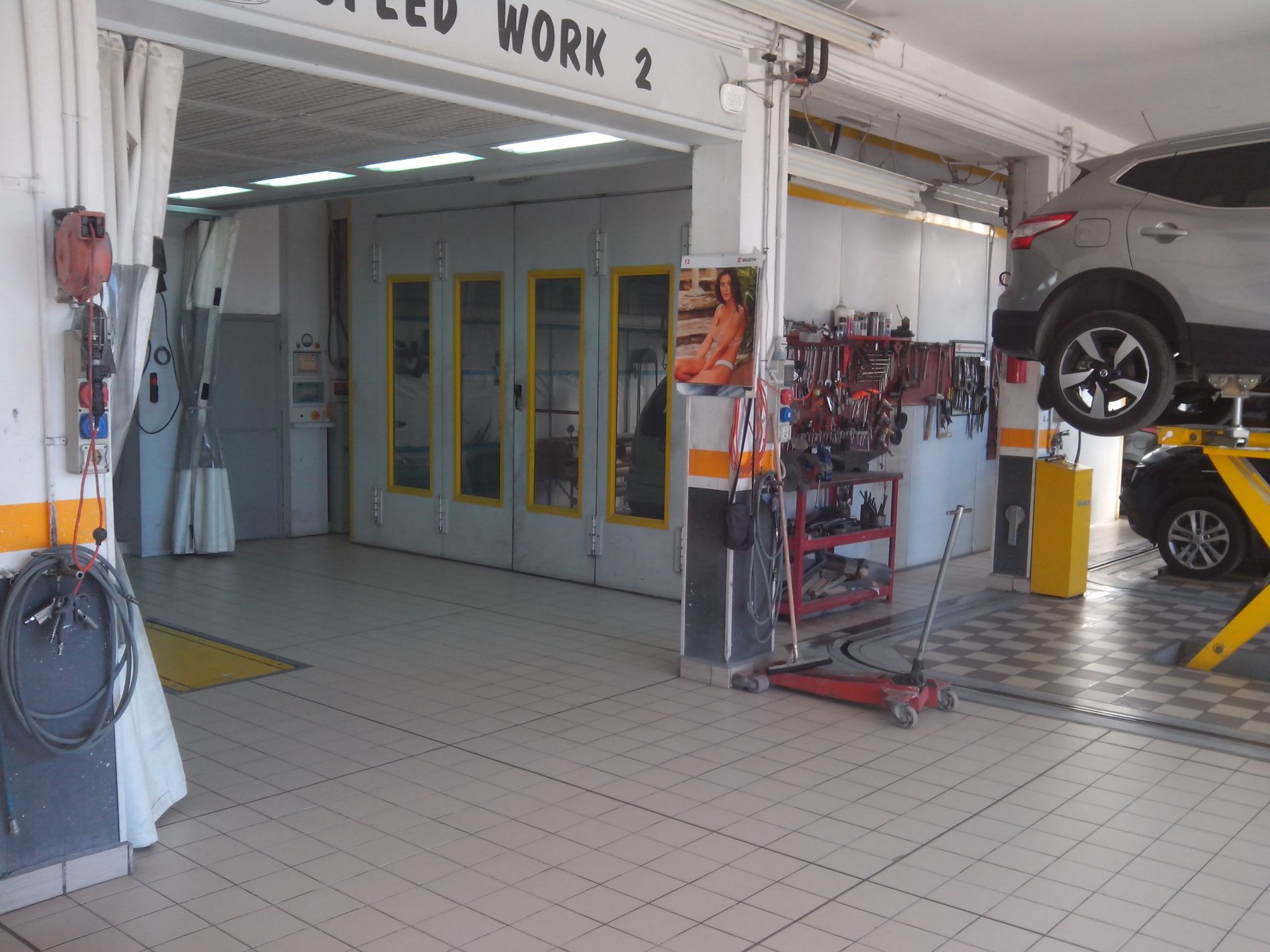 vettura sopra banco dima