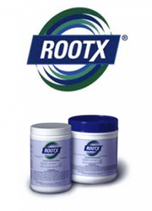 Two containers of rootx are sitting next to each other