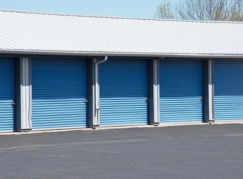 Blue Storage Doors — Storage Units in Waycross, GA