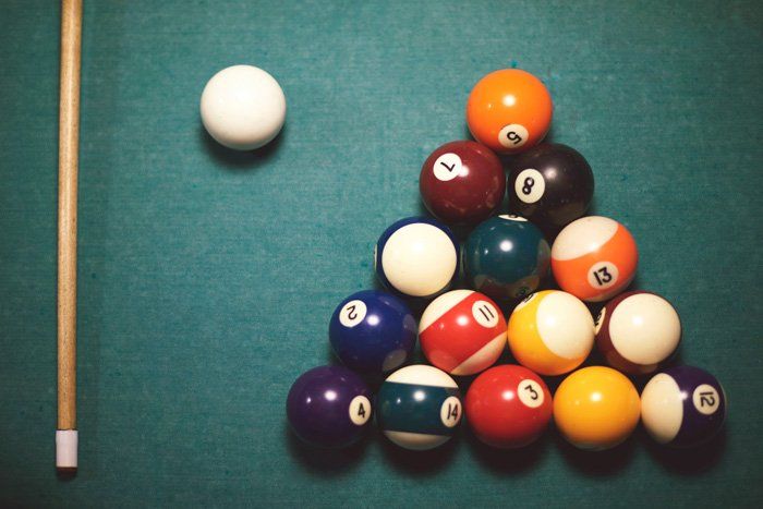 High Angle View Pool Table — Greenville, MI — Billiard Recovery Service