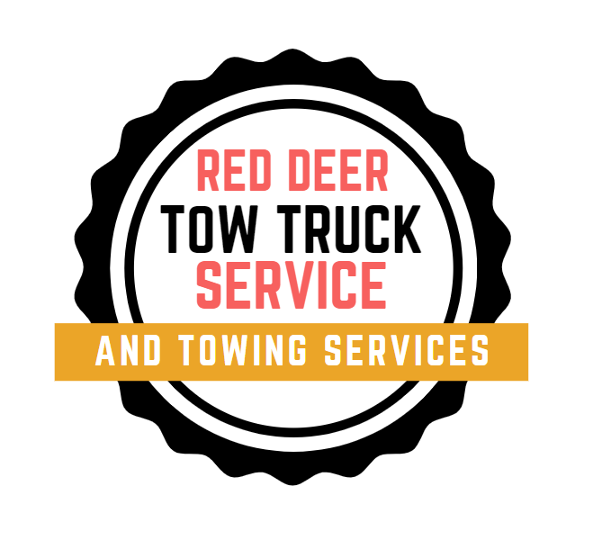 red deer tow truck service company logo