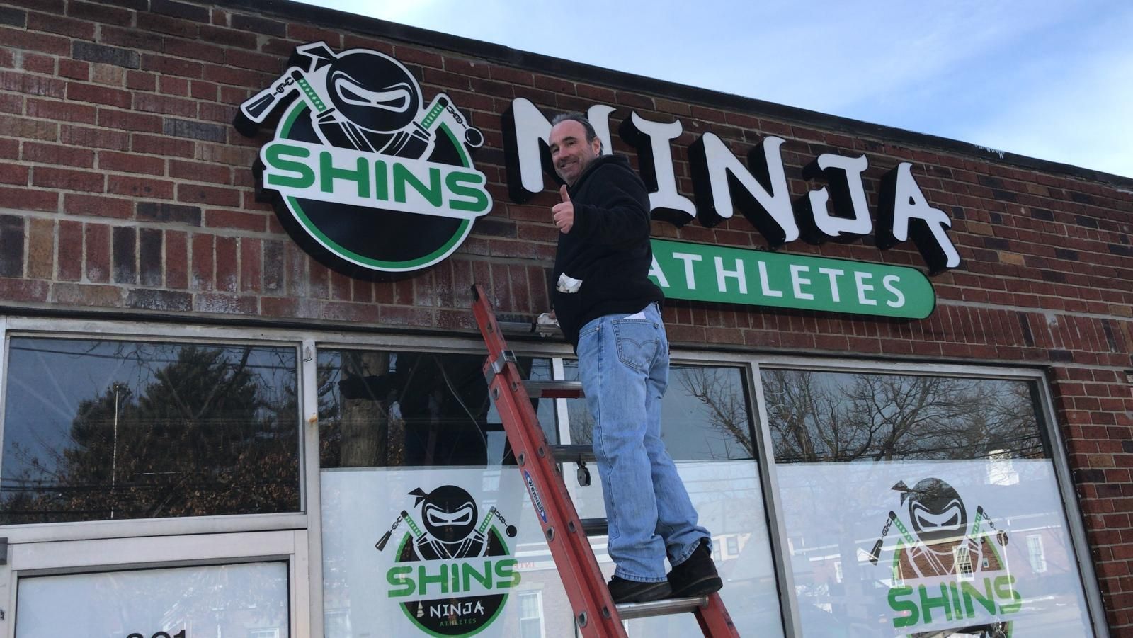 installing a channel letter sign in nassau county
