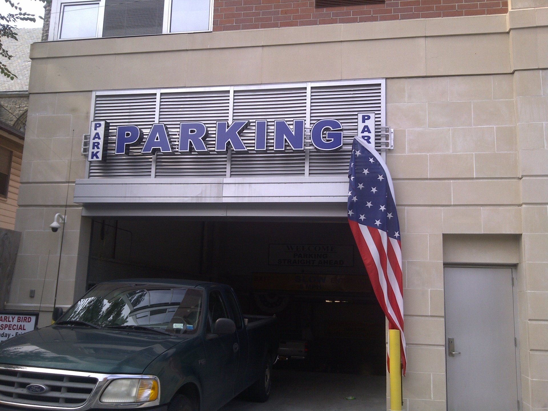 Channel Letters at parking garage