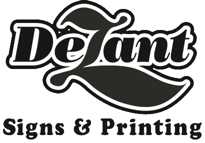 logo for Dezant signs and printing