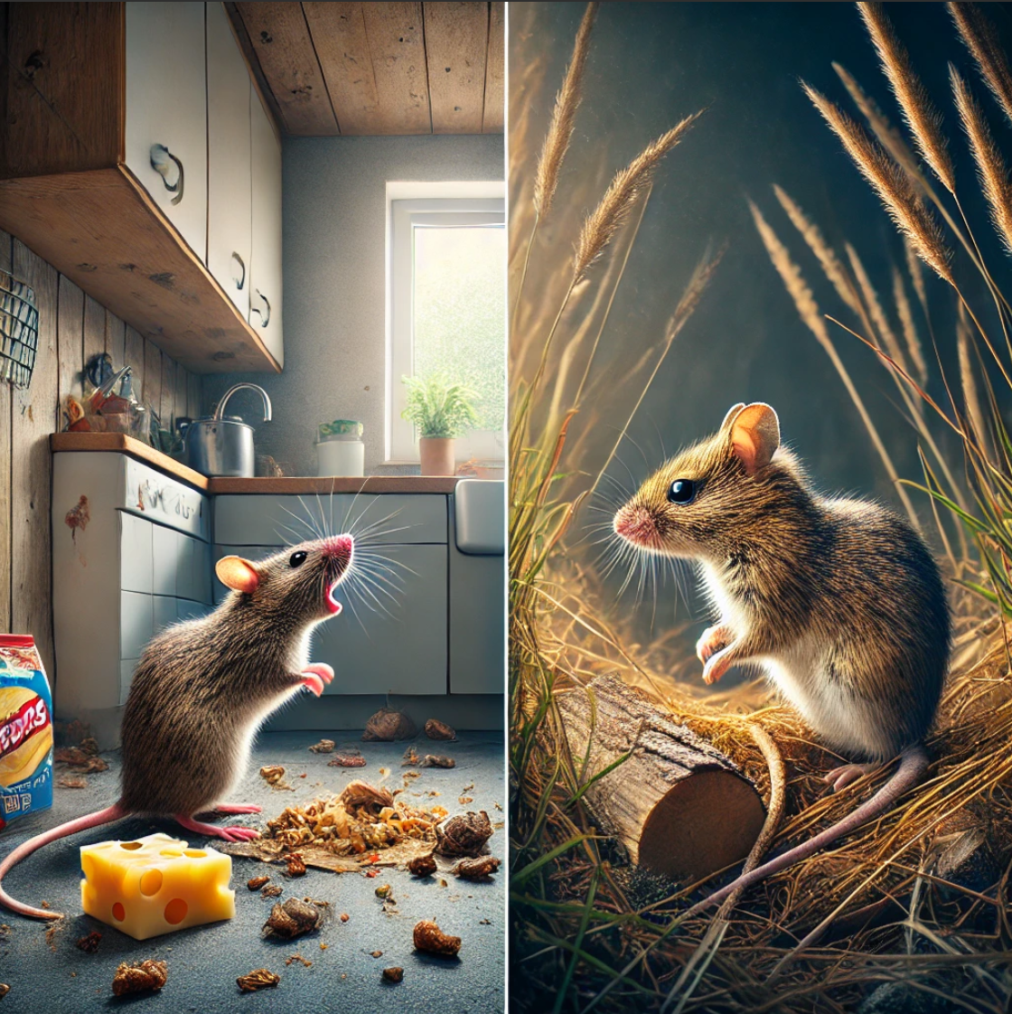 Field Mouse vs. House Mouse Image for Blog