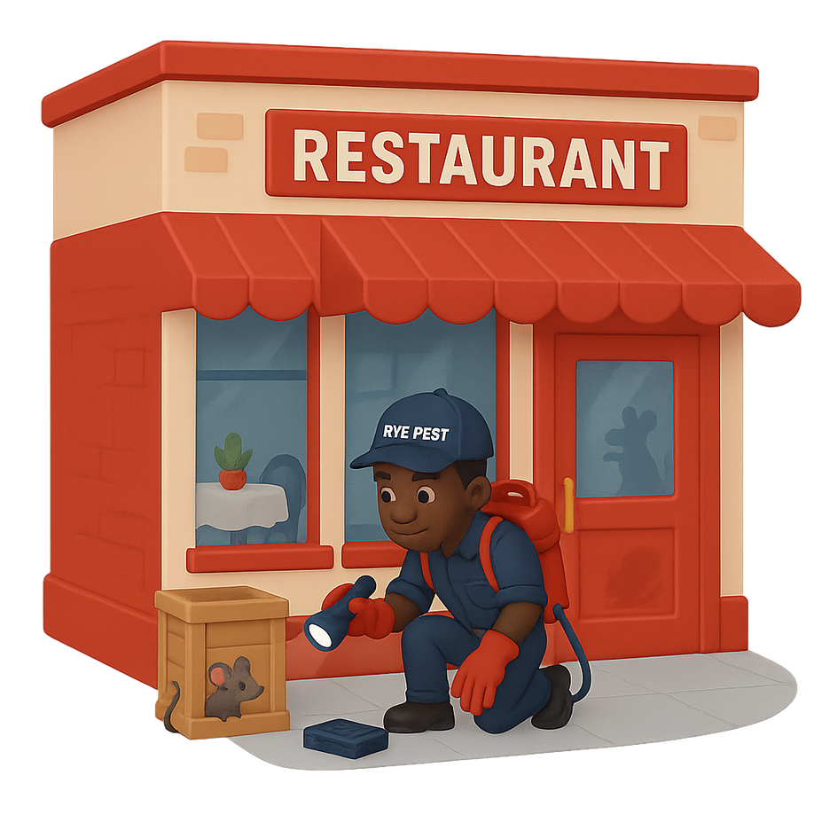 plate with a fork and knife, restaurant | pest control new york city