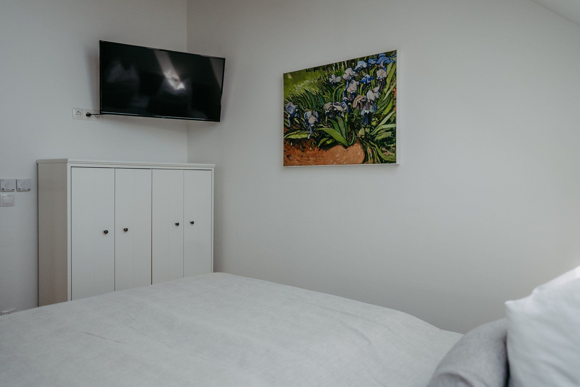 Bett im Schlafzimmer