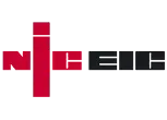 Red and black stylized logo reading “NICEIC” on a white background