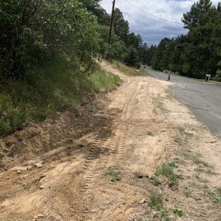 Road with Trees on Side - Elizabeth, CO – NRK Skidsteer