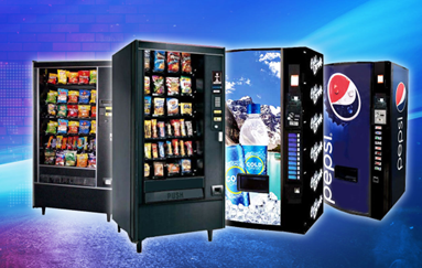 Man Using Vending Machine — Fresno, CA — K & K Vending & Distributing