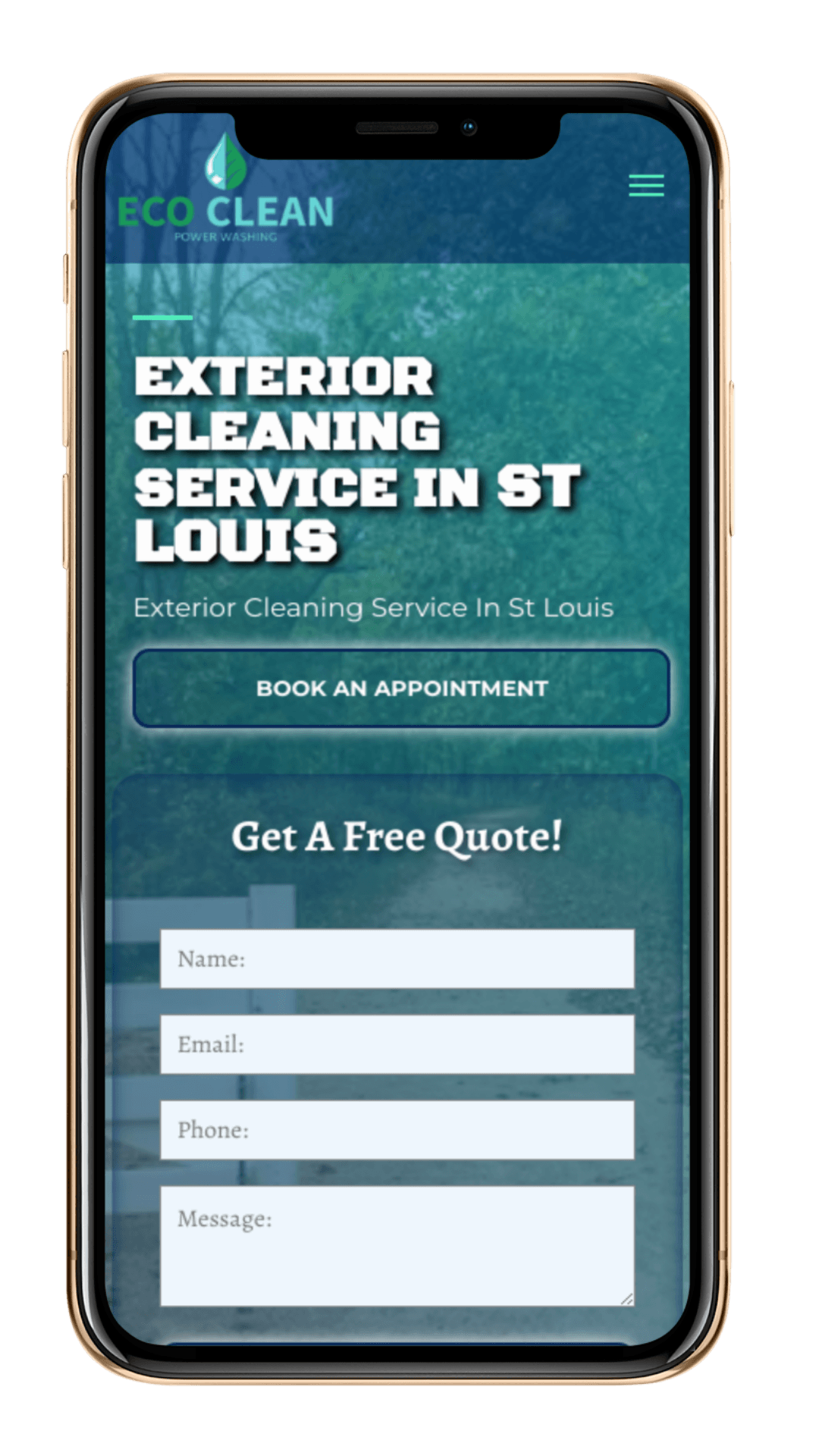 pressure washing website template