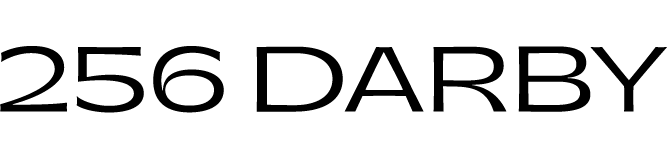 256 DARBY logo in black text on a white background