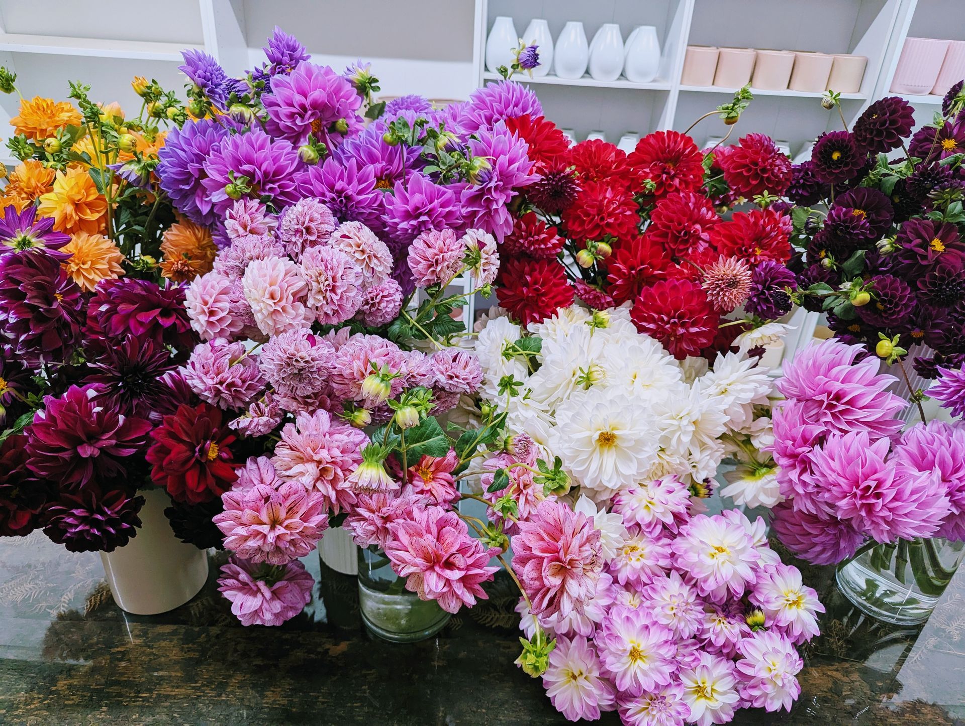 A Bunch Of Pink And Purple Flowers — Hello Poppy Lane Florist In Ebden, VIC
