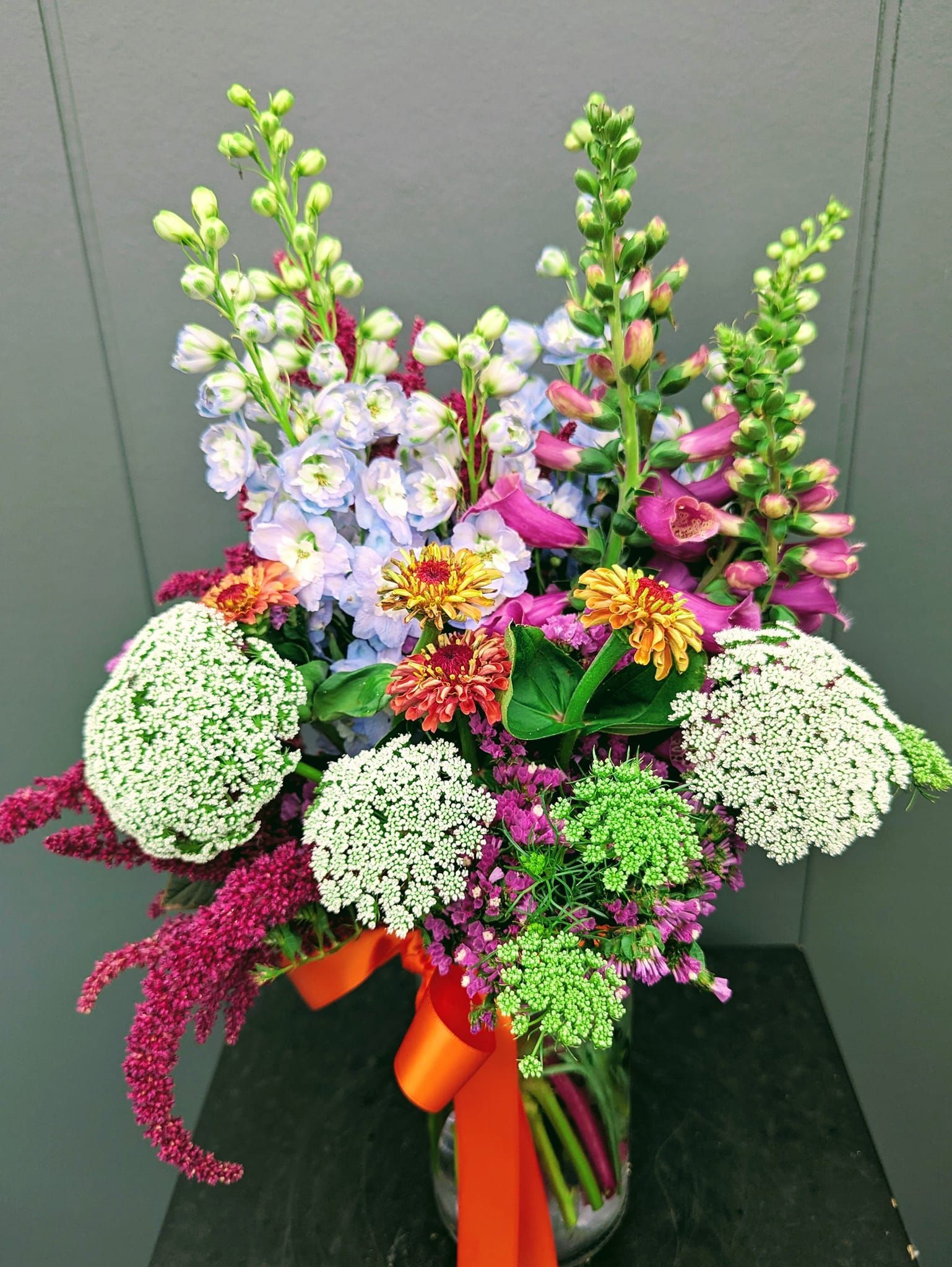 A Vase Filled With Lots of Different Colored Flowers — Hello Poppy Lane Florist In Albury, NSW