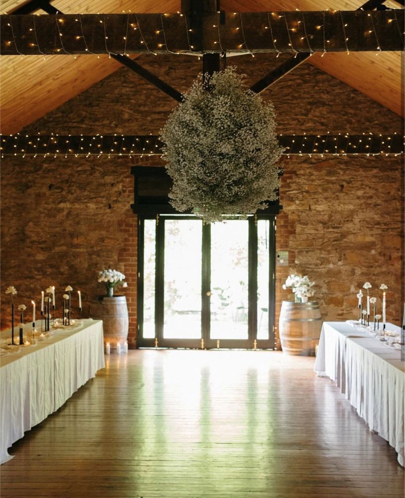 Wedding venue with floral decorations