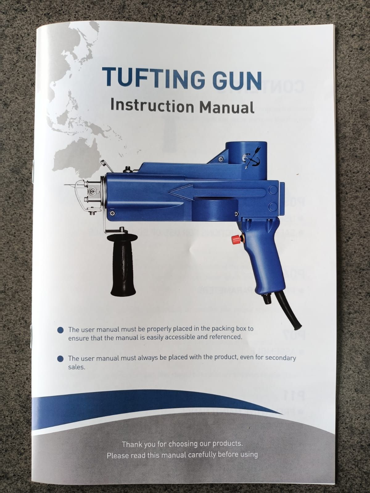 PISTOLA PARA ALFOMBRAS TUFTING GUN