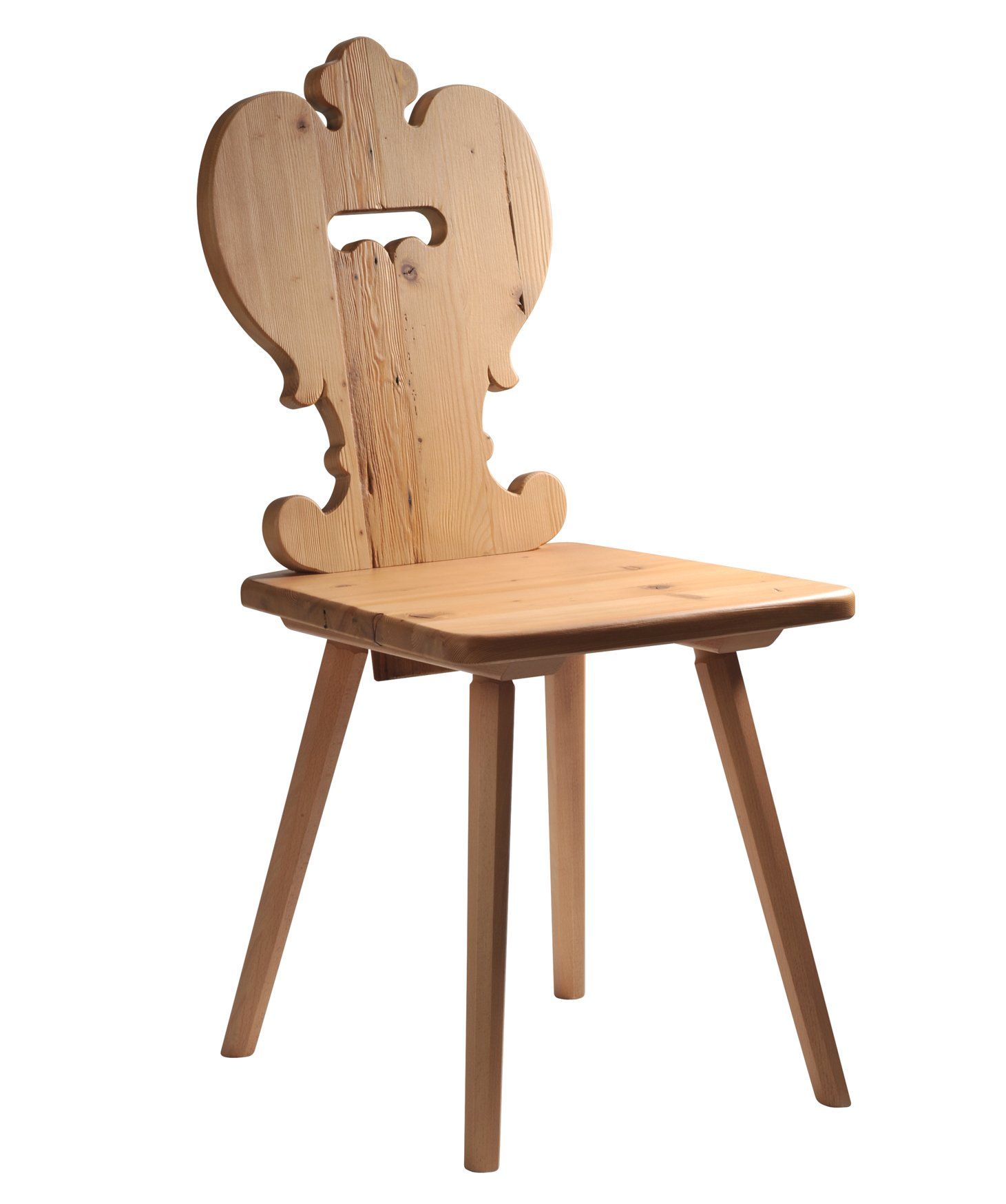 sedia classica con motivo centrale