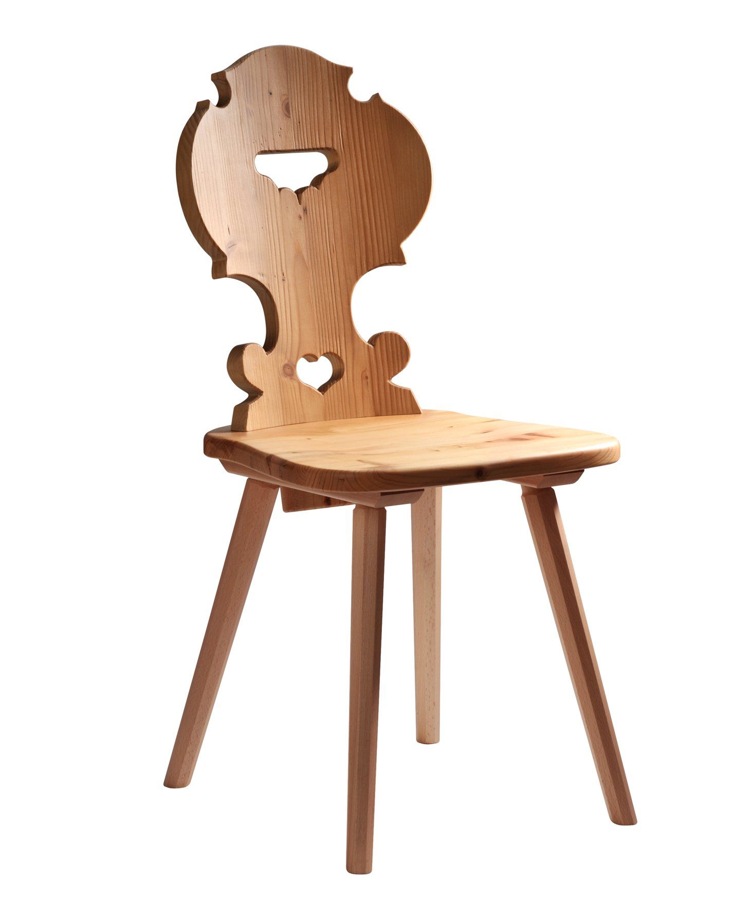 sedia con motivi sullo schienale