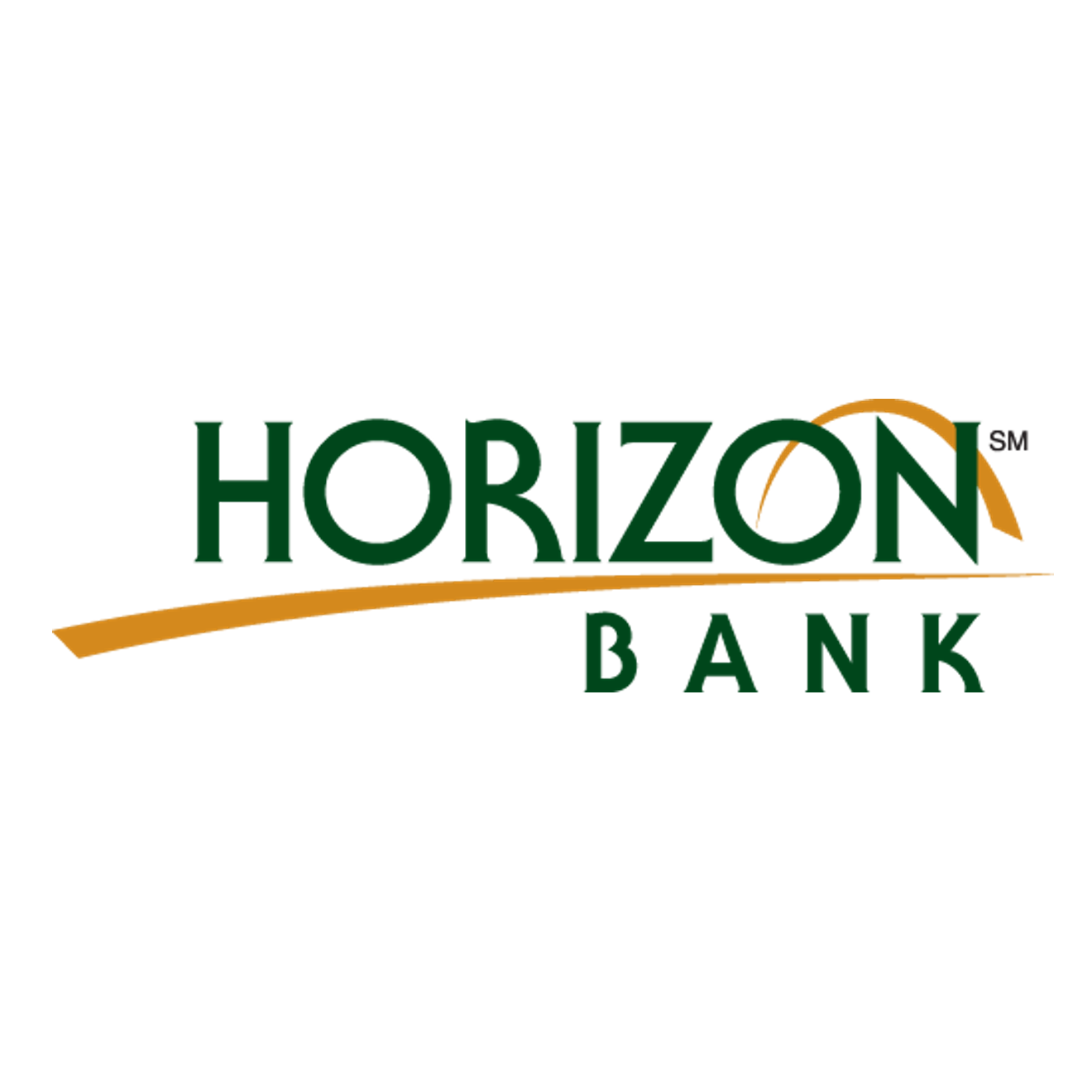 The horizon bank logo is green and orange on a white background.