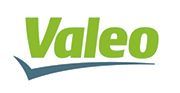 The valeo logo is green and blue with a check mark.