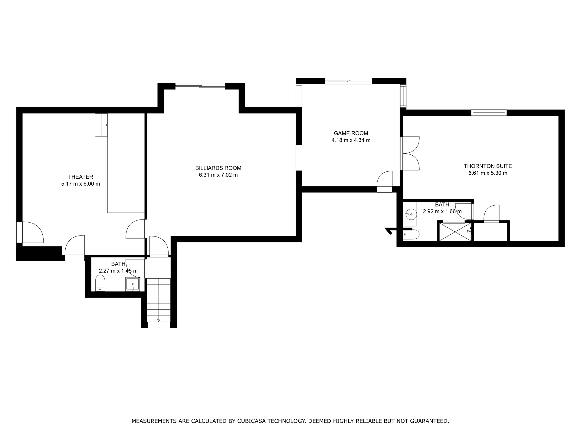 A black and white floor plan of a house.