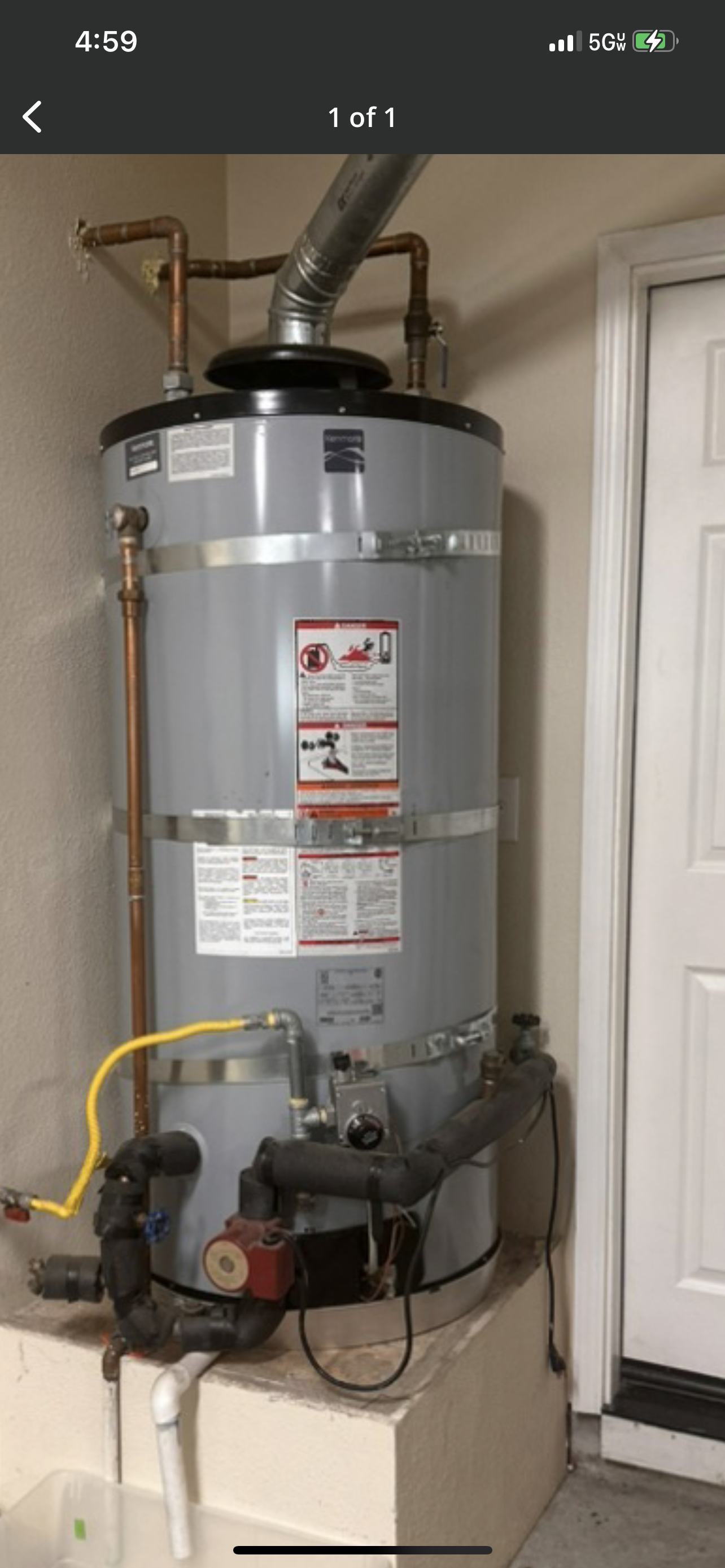 The before image of a residential water heater – San Jose CA – Efficient Water Heaters