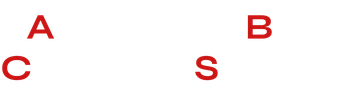 Red letters "A", "C", "B" and "S" on white background.