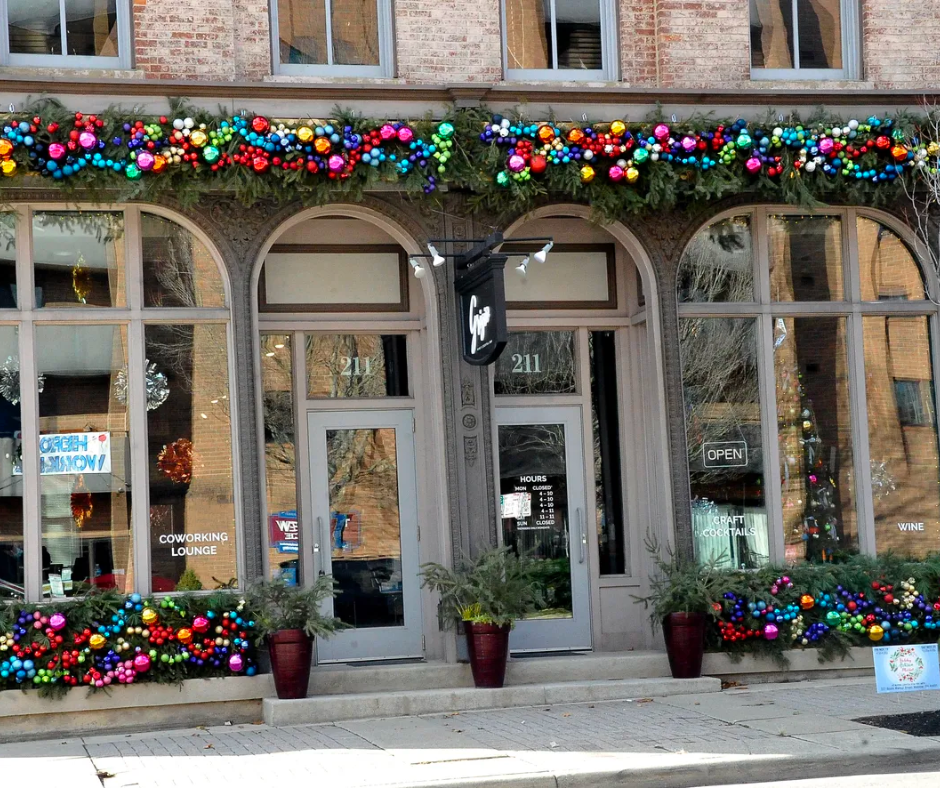 Holiday store front
