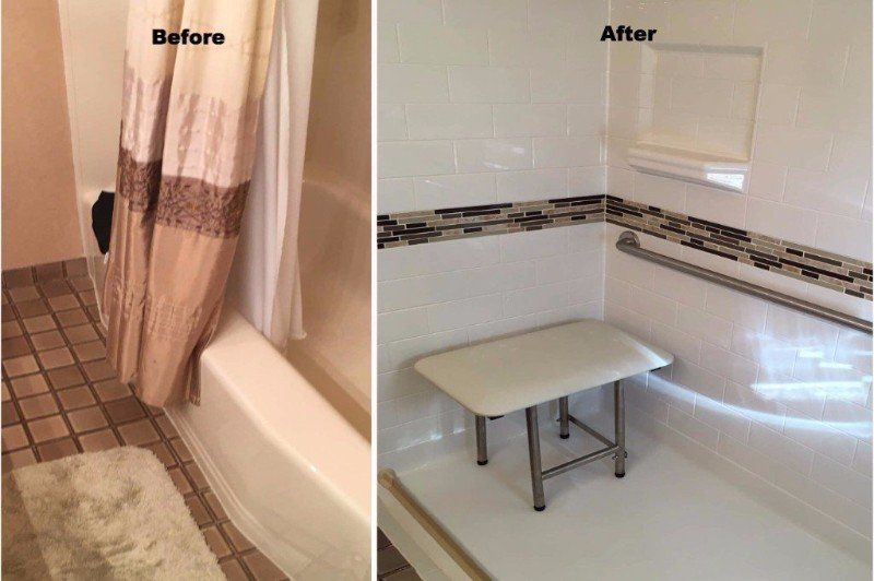 long island shower conversion before after